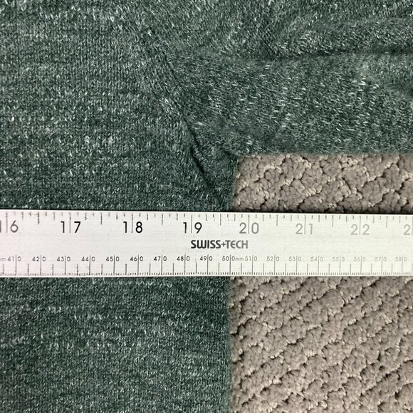 Outerknown Sweater Sweatshirt Large Fits like Small Green Heather Crew Roll Neck - Picture 8 of 12
